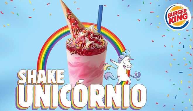 Burger King lança Shake Unicórnio para celebrar a diversidade