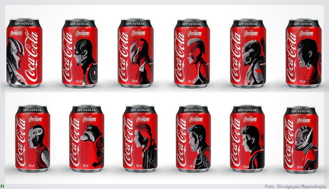 Coca-Cola estampa latas com personagens do filme “Vingadores: O Ultimato”