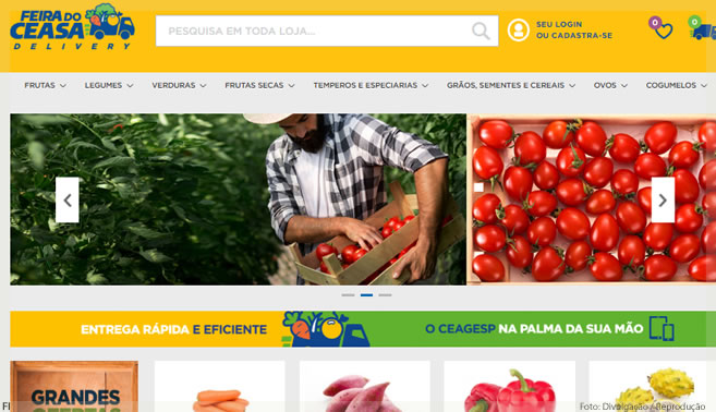 Empresa lança plataforma para venda online de produtos do Ceasa