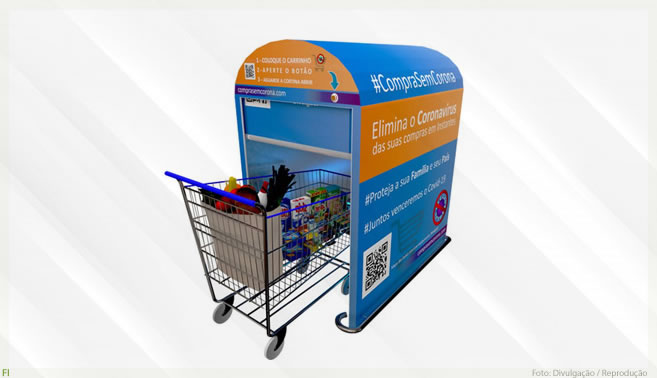 Startup brasileira cria equipamento para descontaminar compras