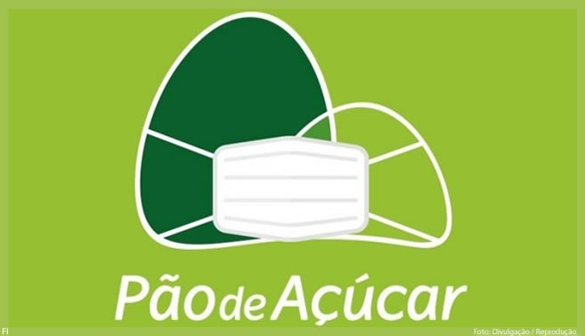 Pão de Açúcar adere a movimento de conscientização e ‘veste’ máscara facial em sua logomarca