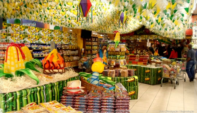 Produtos para festas juninas devem crescer 0,6% nos supermercados