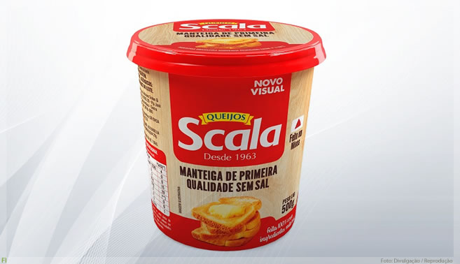 Scala lança manteiga sem sal em pote de 500 gramas