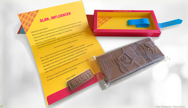 Hershey’s cria sua versão da nota de R$ 200 em formato de chocolate
