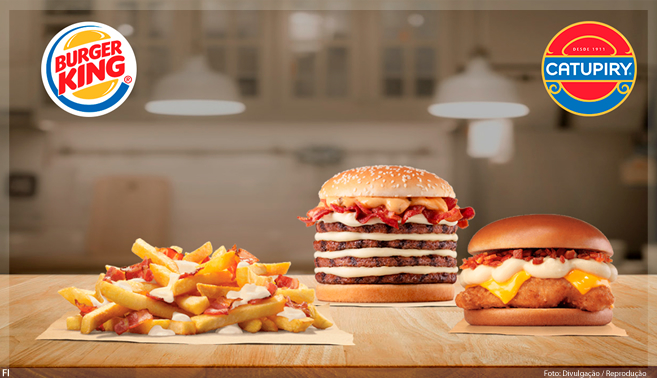 Burger King traz de volta produtos da linha com Catupiry