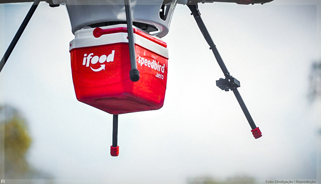 Ifood prevê entrega com drone em quatro minutos e detalha a operação
