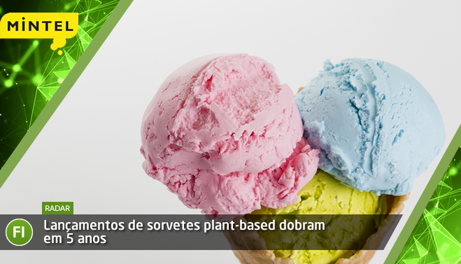 Lançamentos de sorvetes plant-based dobram em 5 anos