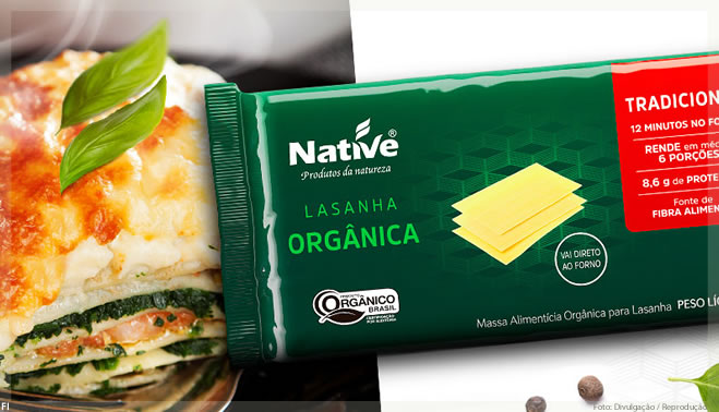 Native lança a primeira massa para lasanha orgânica do Brasil