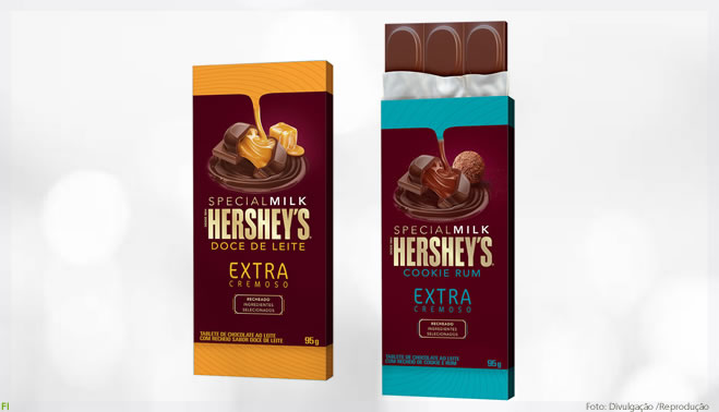 Hershey’s lança sua primeira barra de chocolate recheada