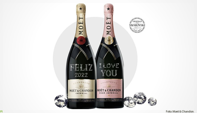 Moët & Chandon aposta em garrafas personalizadas com Swarovski