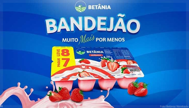 Betânia lança bandejão de iogurte com embalagem econômica