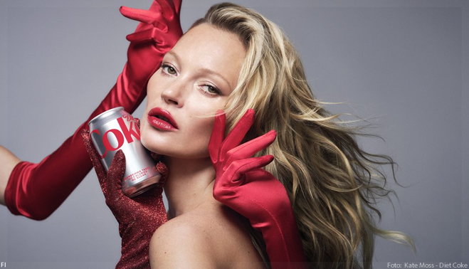 Kate Moss torna-se “diretora criativa” da Diet Coke
