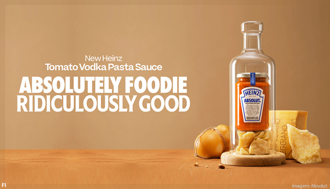 Molho com vodka: Heinz lança collab com Absolut
