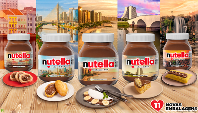 Nutella homenageia culinária e beleza do Brasil em nova campanha