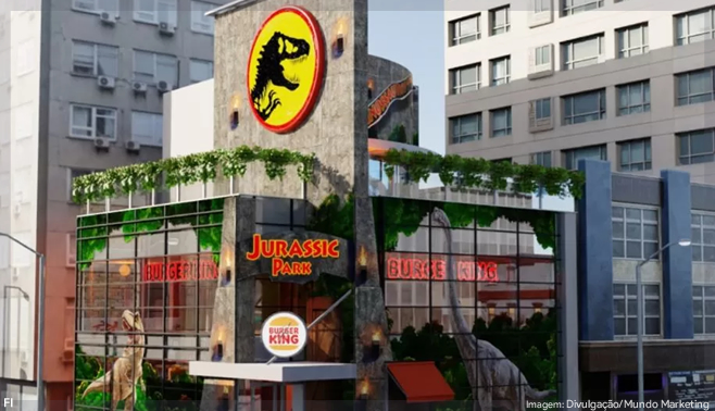 Burger King e Universal levam consumidores para experiência imersiva na era jurássica