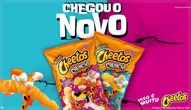 Cheetos Crunchy destaca crocância em primeira campanha no Brasil