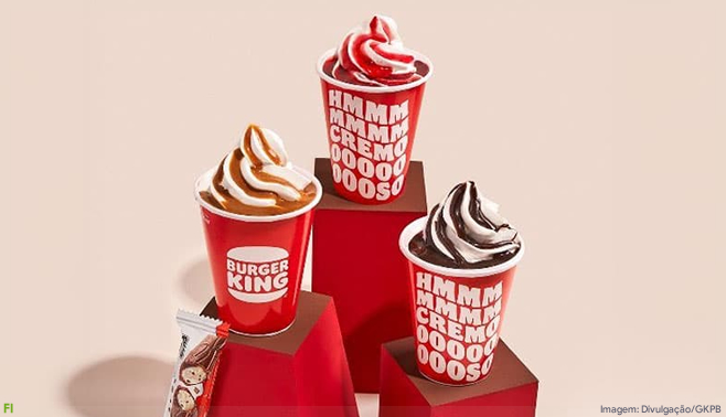 Burger King oferece Kinder Tronky na compra de Sundae
