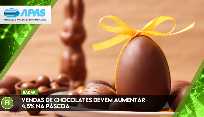 Vendas de chocolates devem aumentar 4,5% na Páscoa