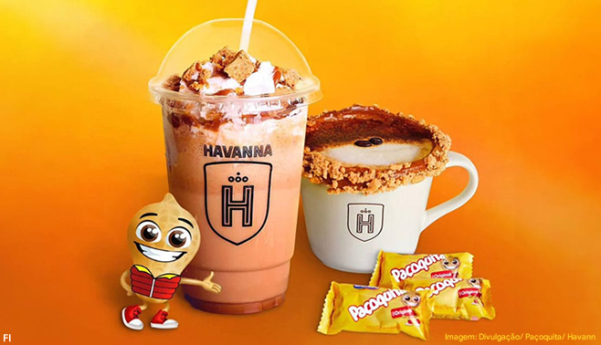 Havanna e Paçoquita se unem em collab inédita de bebidas para o inverno