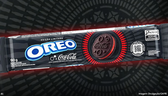 Oreo e Coca-Cola trazem biscoito com ‘confeitos explosivos’ ao Brasil