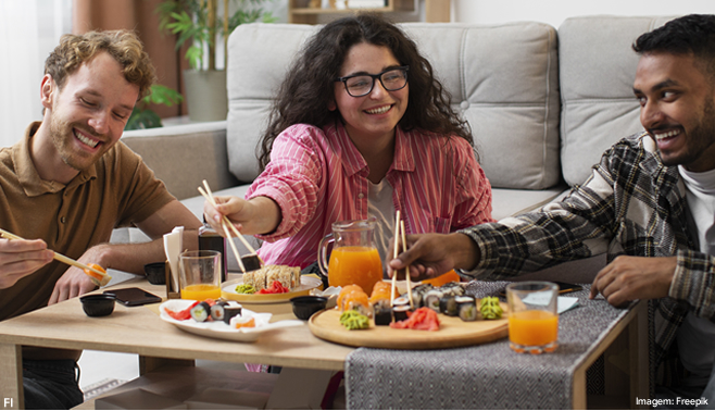 Cinco entre dez consumidores da geração Z têm o hábito de pedir comida por delivery