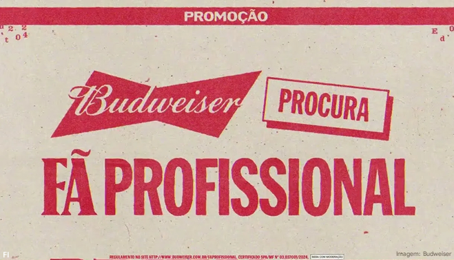Budweiser contrata fãs para cobrir shows internacionais